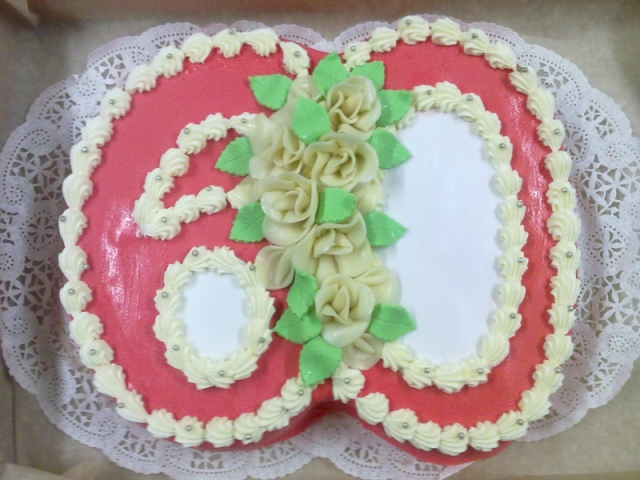 Torta v tvare čísla 4