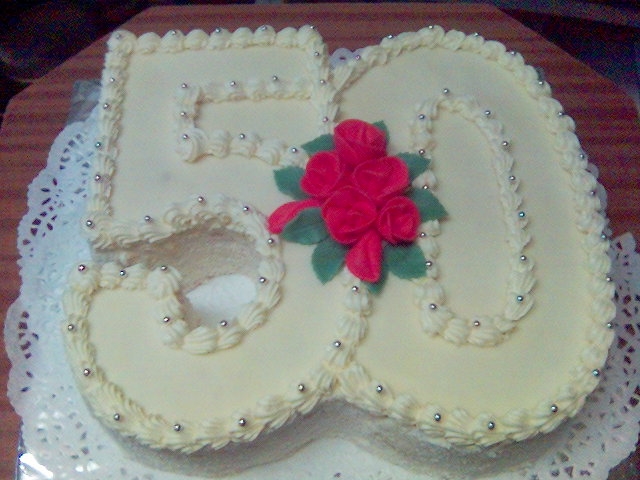 Torta v tvare čísla 5